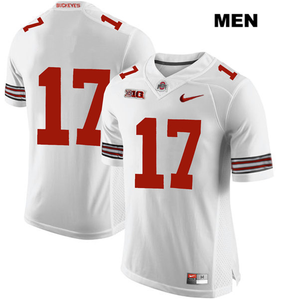 Ohio State Buckeyes Men's Alex Williams #17 White Authentic Nike No Name College NCAA Stitched Football Jersey CR19H24RQ